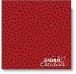 Benartex - Winter Wishes - Dots - 3489-11 Red-Black - BUY THE BOLT - 1 2/3 Yds Left
